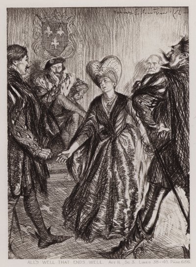 Tudo está bem quando termina bem, Ato II Sc 3 de Edmund Joseph Sullivan