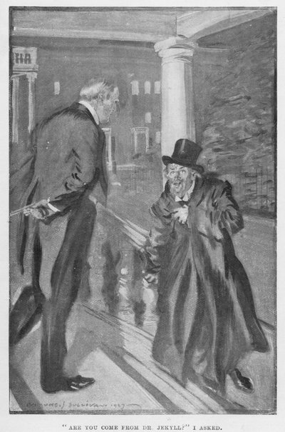Ilustração para o Dr. Jekyll e o Sr. Hyde por RL Stevenson de Edmund Joseph Sullivan