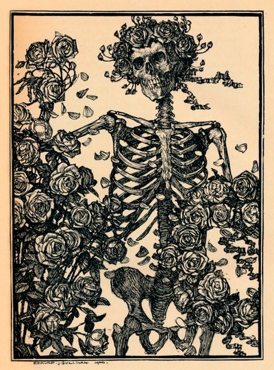 Ilustração para O Rubaiyat de Omar Khayyam, 1900 de Edmund Joseph Sullivan