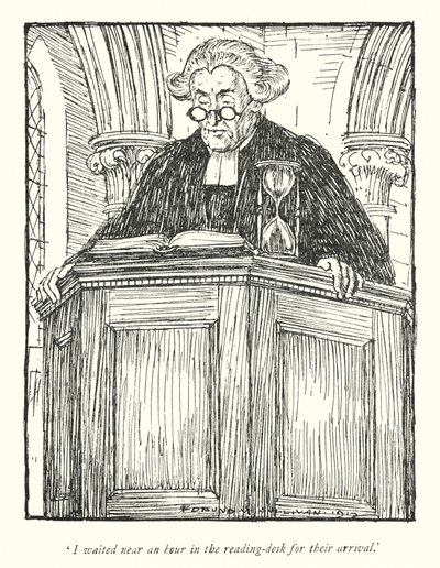 Ilustração para The Vicar of Wakefield de Oliver Goldsmith (litho) de Edmund Joseph Sullivan