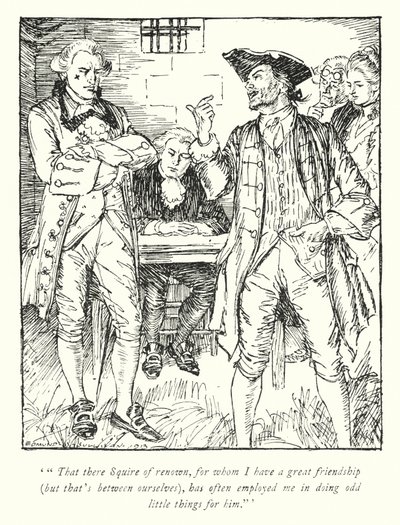 Ilustração para The Vicar of Wakefield de Oliver Goldsmith (litho) de Edmund Joseph Sullivan