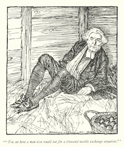 Ilustração para The Vicar of Wakefield de Oliver Goldsmith (litho) de Edmund Joseph Sullivan