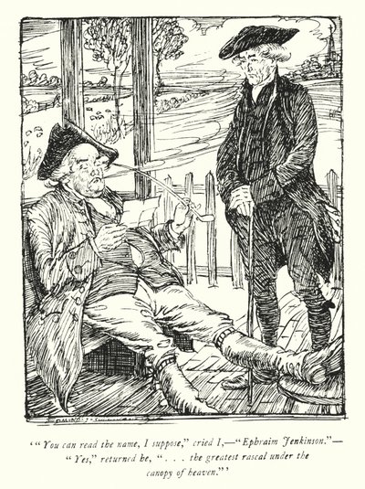 Ilustração para The Vicar of Wakefield de Oliver Goldsmith (litho) de Edmund Joseph Sullivan