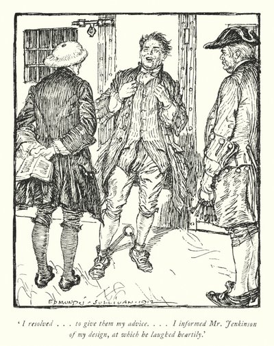 Ilustração para The Vicar of Wakefield de Oliver Goldsmith (litho) de Edmund Joseph Sullivan