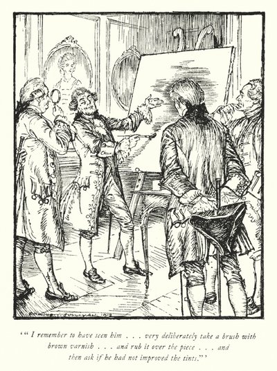 Ilustração para The Vicar of Wakefield de Oliver Goldsmith (litho) de Edmund Joseph Sullivan