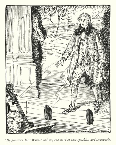 Ilustração para The Vicar of Wakefield de Oliver Goldsmith (litho) de Edmund Joseph Sullivan