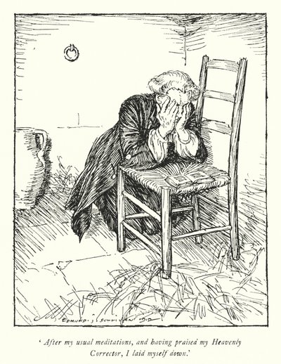 Ilustração para The Vicar of Wakefield de Oliver Goldsmith (litho) de Edmund Joseph Sullivan