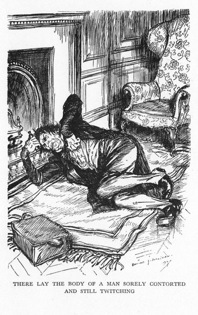 Cena do Estranho Caso do Dr. Jekyll e Mr Hyde por Robert Louis Stevenson, 1927 de Edmund Joseph Sullivan