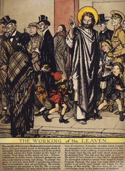 O Trabalho do Fermento (cor litho) de Edmund Joseph Sullivan