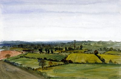Vista de Swiss Cottage, Hampstead, Londres, 1836. de Edmund Marks