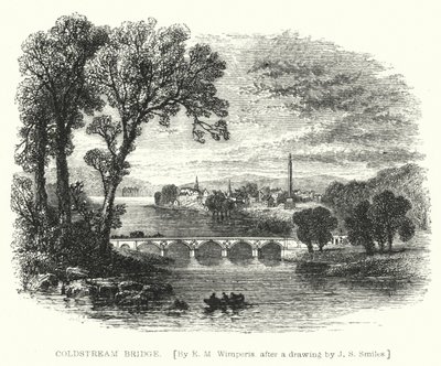 Ponte Coldstream (gravura) de Edmund Morison (after) Wimperis