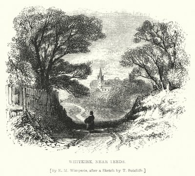 Whitkirk, perto de Leeds (gravura) de Edmund Morison (after) Wimperis