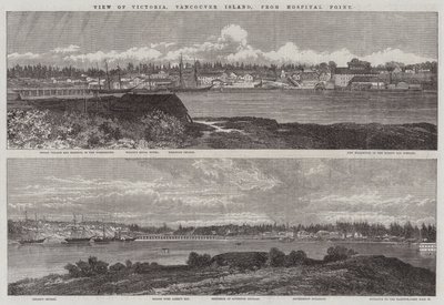 Vista, de, victoria, ilha vancouver, de, ponto hospital de Edmund Morison Wimperis