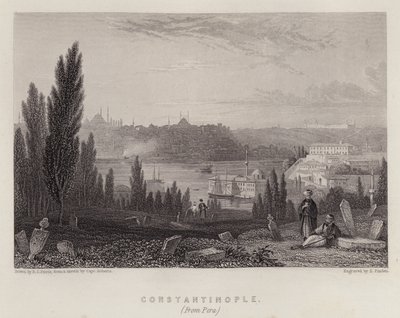 Constantinopla, de Pera (cor litho) de Edmund Thomas (after) Parris