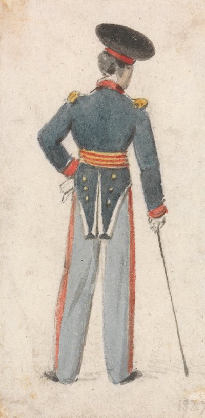 Vista traseira de um Soldado de Edmund Thomas Parris