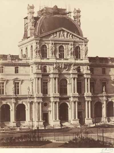 Vista do Louvre, 1855-1857 (foto) de Edouard Denis Baldus