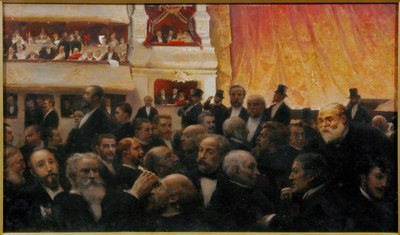 Uma primeira noite na Comedie Francaise, Paris de Edouard-Joseph Dantan