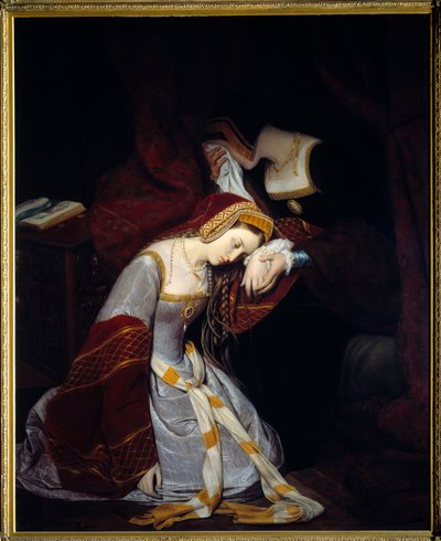 Ana Bolena na Torre de Londres (1536) de Edouard (1799 1877) Cibot