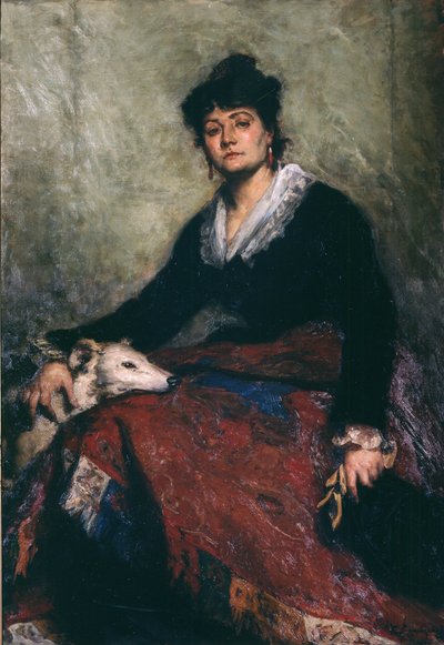 Retrato de Diana Vernon, 1876. de Edouard Agneessens