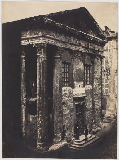 Fachada, Templo de Augusto e Lívia, Vienne de Édouard Baldus