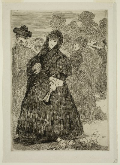 No Prado de Edouard and Bracquemond Felix Joseph Auguste Manet