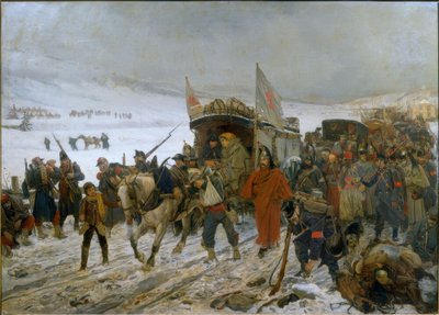 Ambulância suíça perto de Les Verrières de Edouard Castres