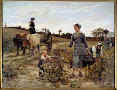 Corner of vine in Languedoc Painting by Edouard Debat Ponsan (1847-1913) 1886 Sun. 2,02x2,6 m Nantes, Musee des Beaux Arts de Edouard Debat Ponsan
