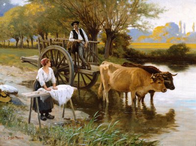 The Waters Edge de Edouard Debat Ponsan