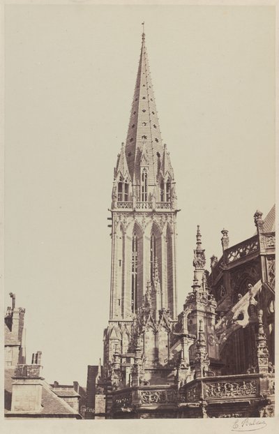 Igreja de Saint-Pierre, Caen de Edouard Denis Baldus