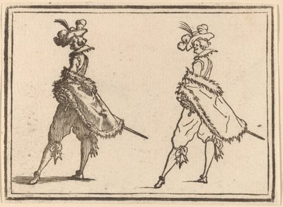 Gentleman Viewed from the Side de Edouard Eckman after Jacques Callot