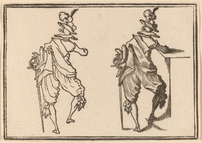 homem com espada de Edouard Eckman after Jacques Callot