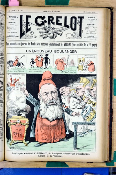 Capa do "Le Grelot", número 1024, Satirique en Couleurs de Edouard Guillaumin Pepin