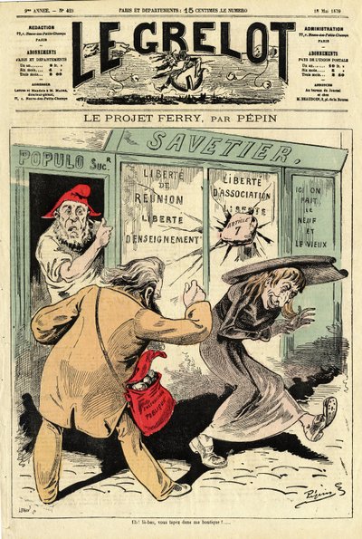 Capa do "Le Grelot", número 423 de Edouard Guillaumin Pepin