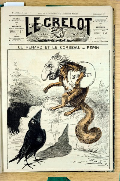 Capa do "The Grelot", número 348, Satirique en Couleurs de Edouard Guillaumin Pepin