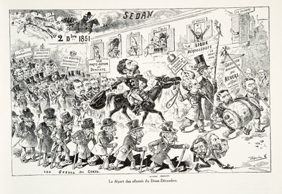 A partida dos famintos de dois de dezembro, da História da Terceira República, vol. Eu, História Política, pub.1933 de Edouard Guillaumin Pepin