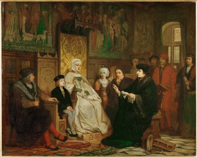 Infância de Carlos V, leitura de Erasmo de Edouard Jean Conrad Hamman