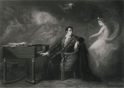 O último pensamento de Weber, meados do século XIX. de Edouard Jean Conrad Hamman