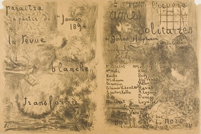 "La Revue Blanche" Almas transformadas e solitárias de Édouard Jean Vuillard