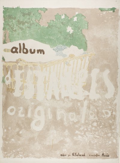 Projeto para uma capa de uma carteira impressa de Édouard Jean Vuillard