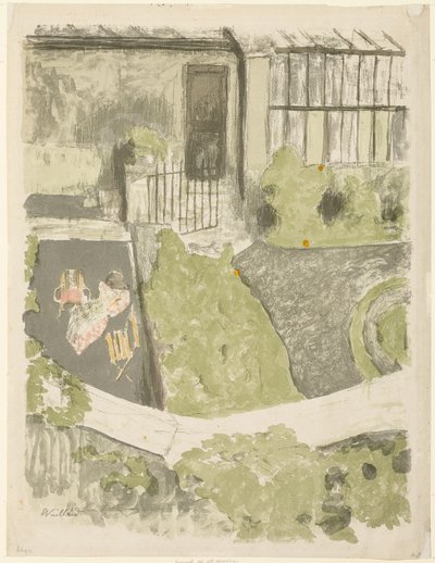 O jardim em frente ao estúdio de Édouard Jean Vuillard
