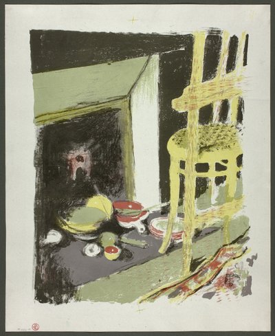 A Lareira, prato oito de Paisagens e Interiores de Édouard Jean Vuillard