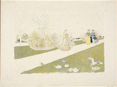 O Jardim das Tulherias de Édouard Jean Vuillard