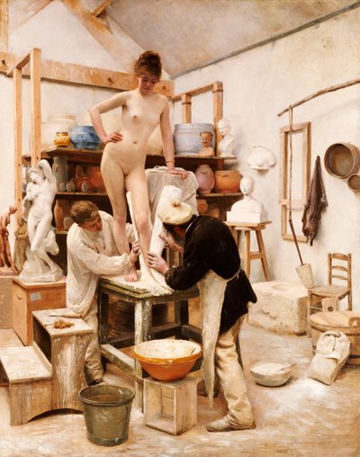 Um molde da natureza, 1887 de Edouard Joseph Dantan