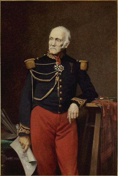 Retrato de Jean-Charles Langlois 1789-1870, 1876. de Édouard Krug