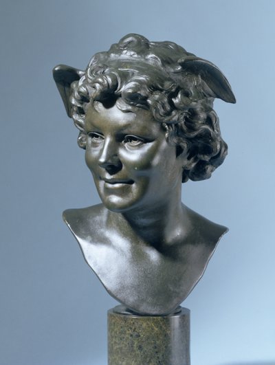 Cabeça de Mercúrio (bronze) de Edouard Lanteri