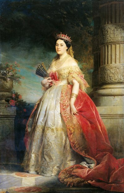 Mathilde Laetitia Wilhelmine Bonaparte (1820-1904) 1861 (óleo sobre tela) de Edouard Louis Dubufe