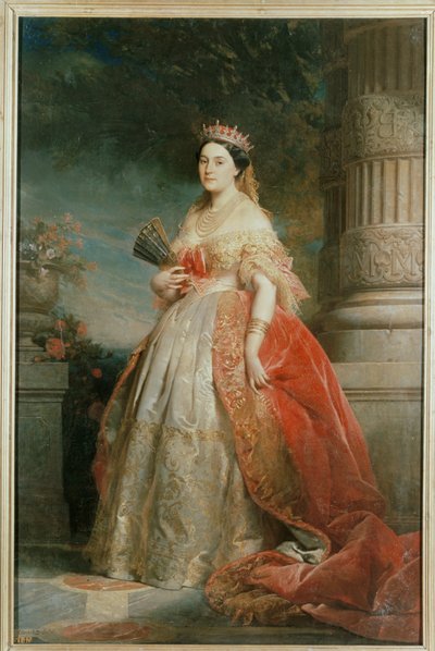 A princesa Mathilde, filha de Napoleão, ... (pintura sobre tela) de Edouard Louis Dubufe