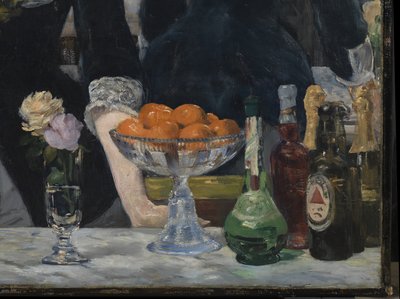 Um bar no Folies-Bergere, 1881-82 (detalhe de 2536) de Édouard Manet