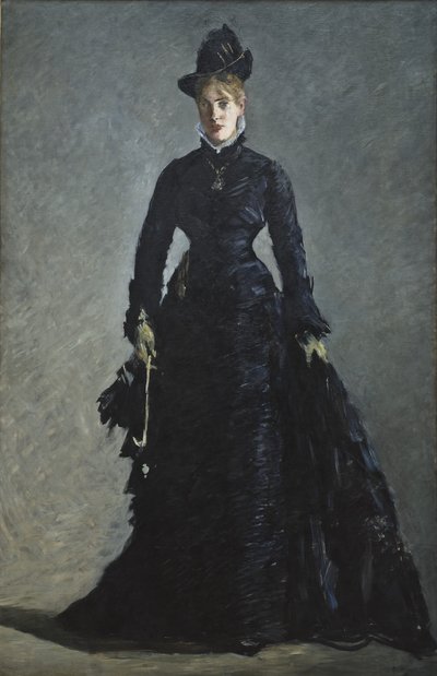 Uma senhora parisiense (óleo sobre tela) de Édouard Manet