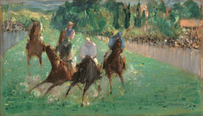Nas corridas, c. 1875. de Édouard Manet